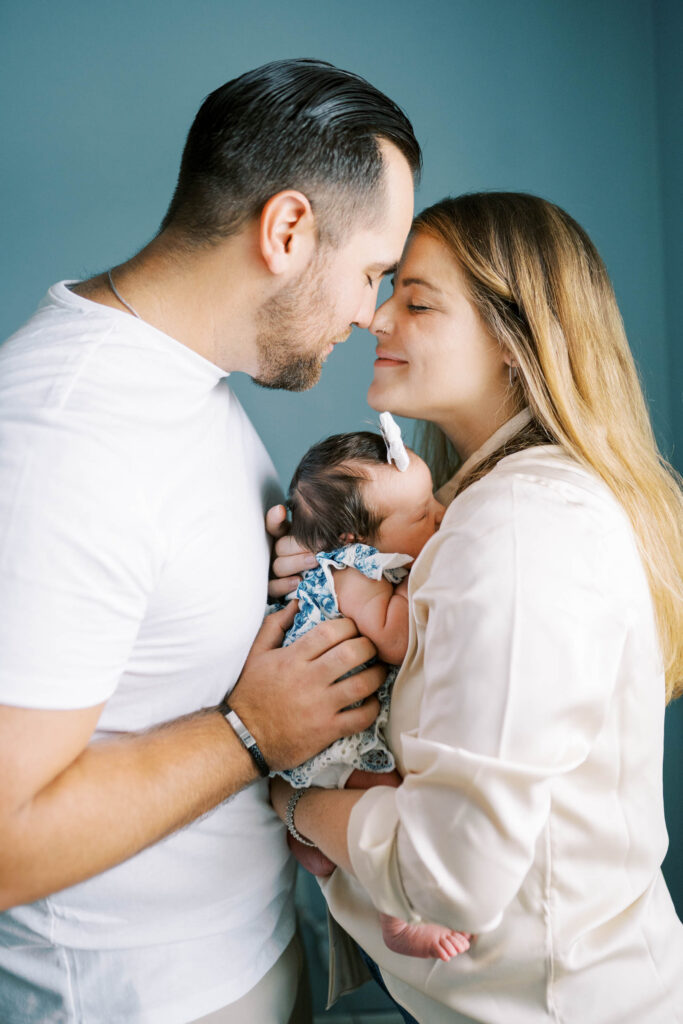 High Point in home newborn session