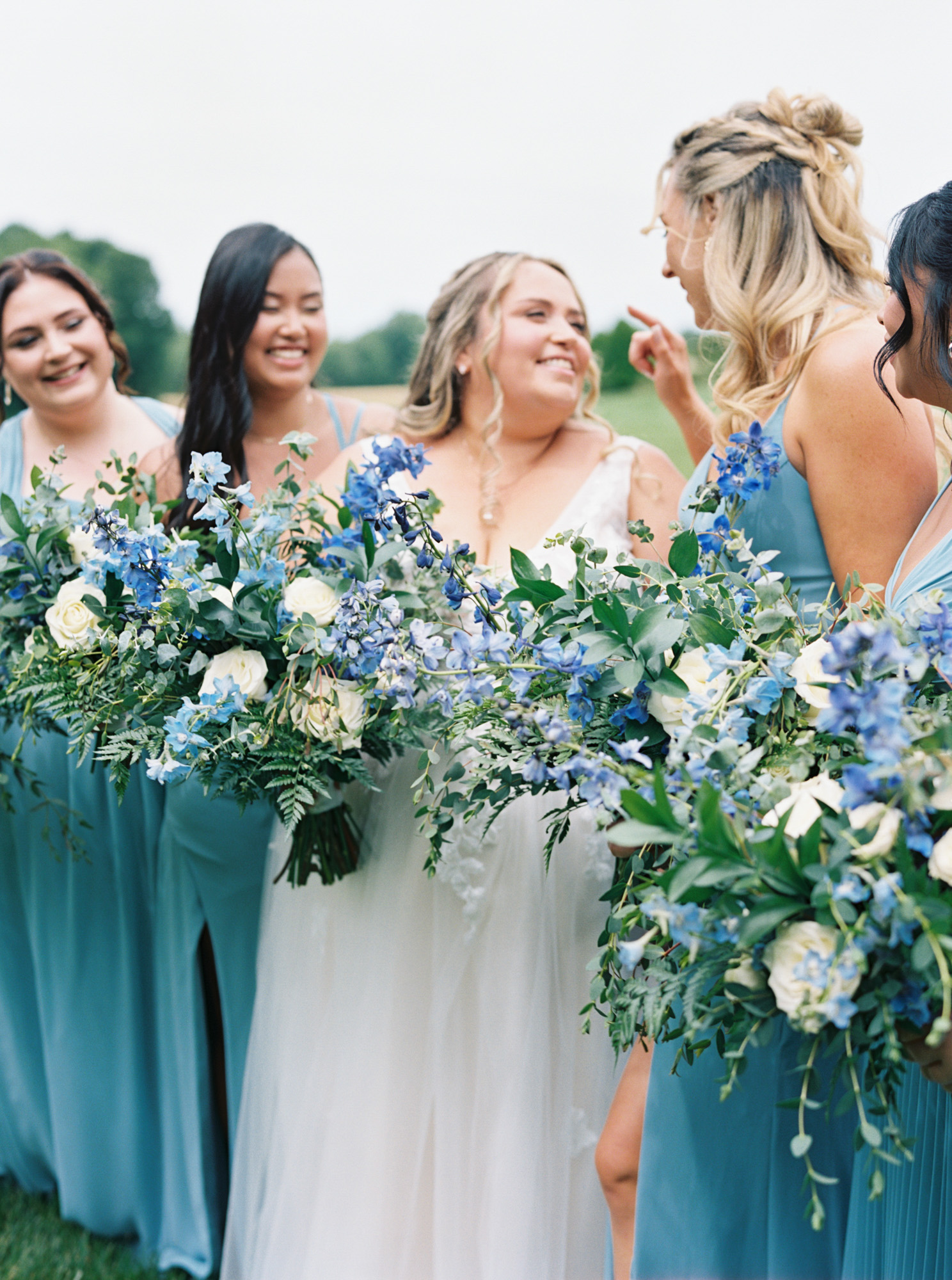 Bride getting ready at Hayfield at Murchison Farm in Liberty NC