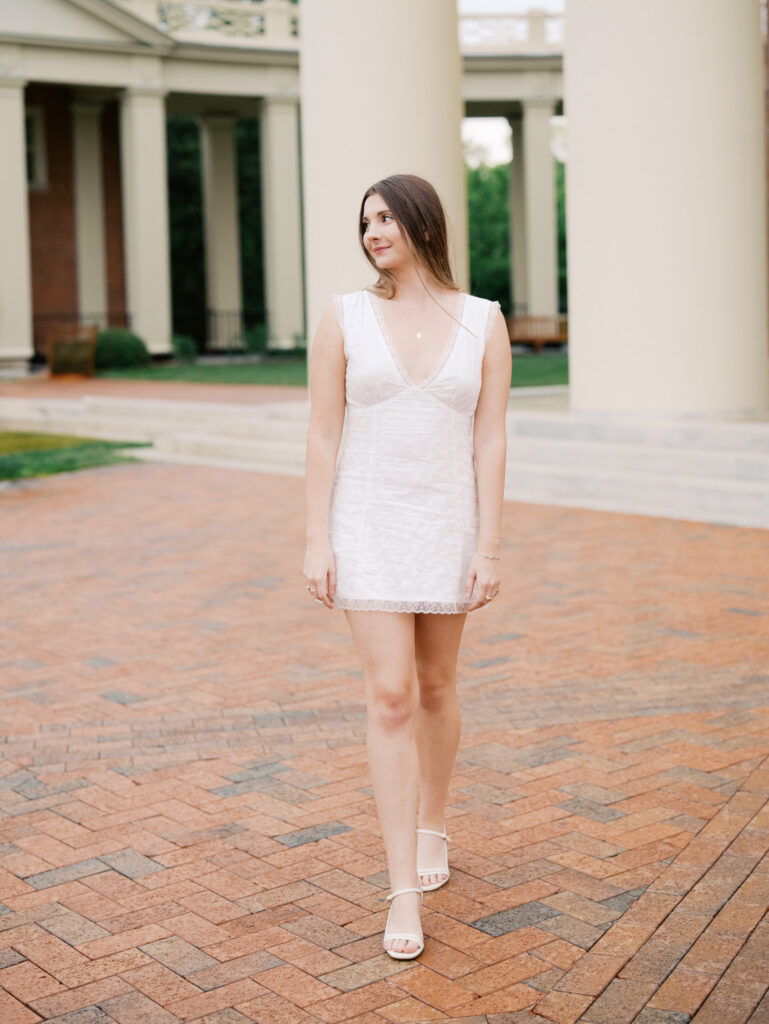 Graduation photos at Wake Forest University during spring season