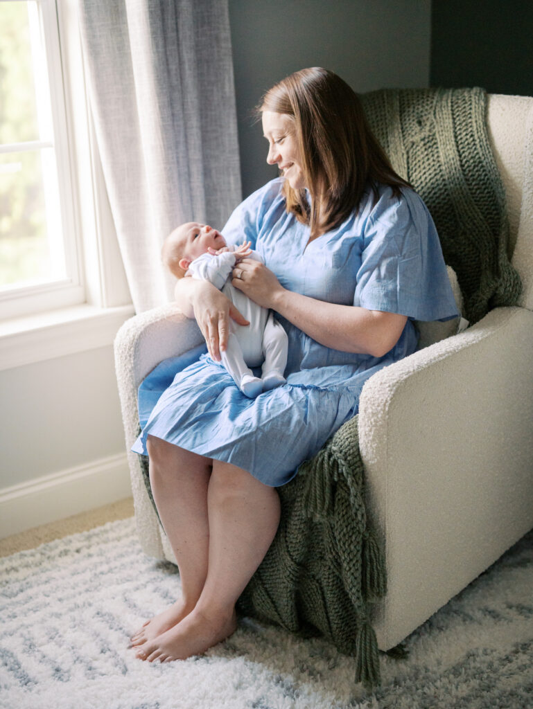 newborn baby boy olive green nursery High Point area