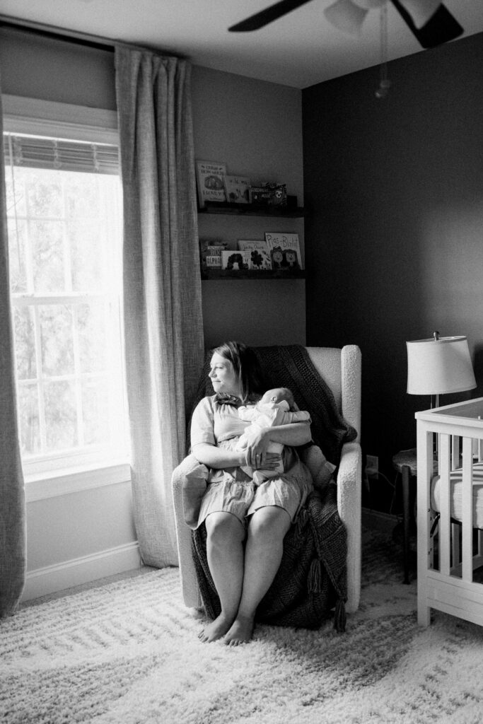 newborn baby boy olive green nursery High Point area