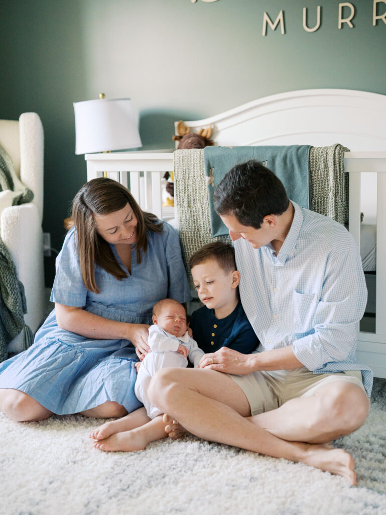 in-home newborn session Wallburg NC near High Point nursery