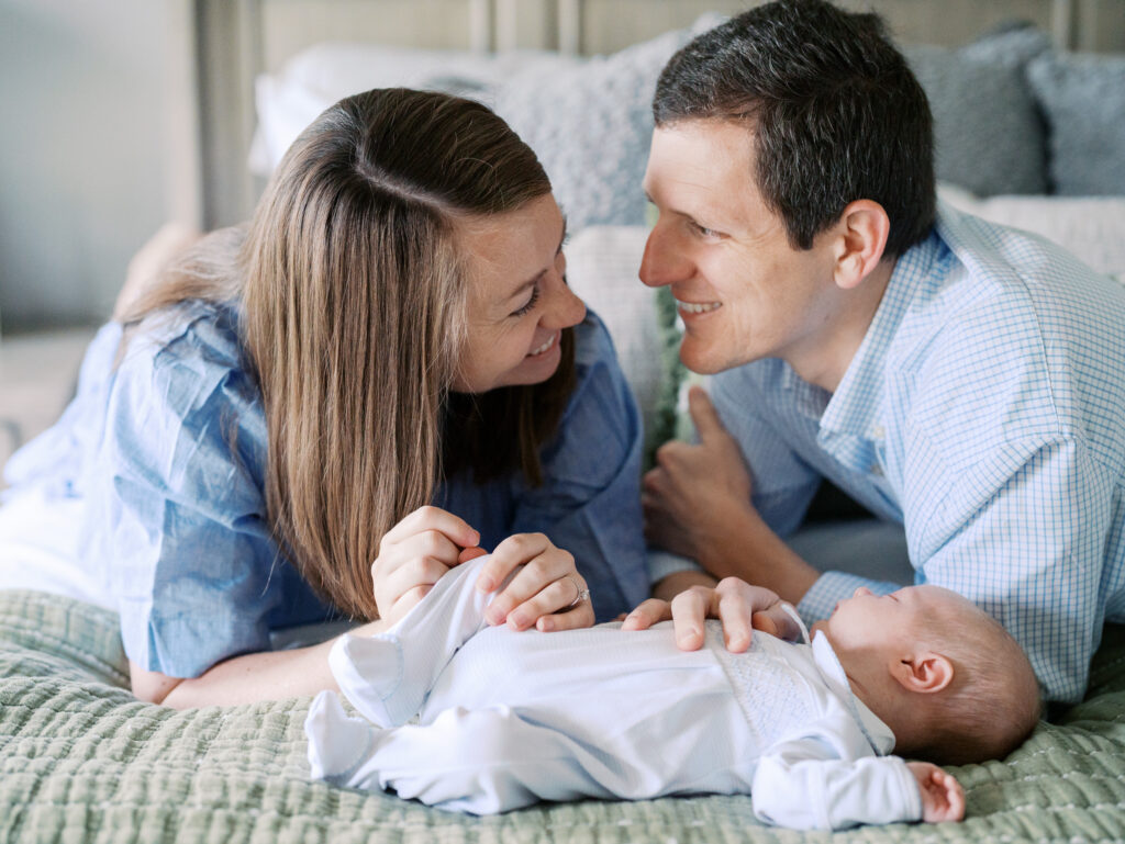 newborn baby boy natural light in-home session Triad NC