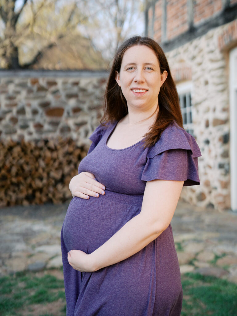 Winston-Salem maternity photographer natural light portraits